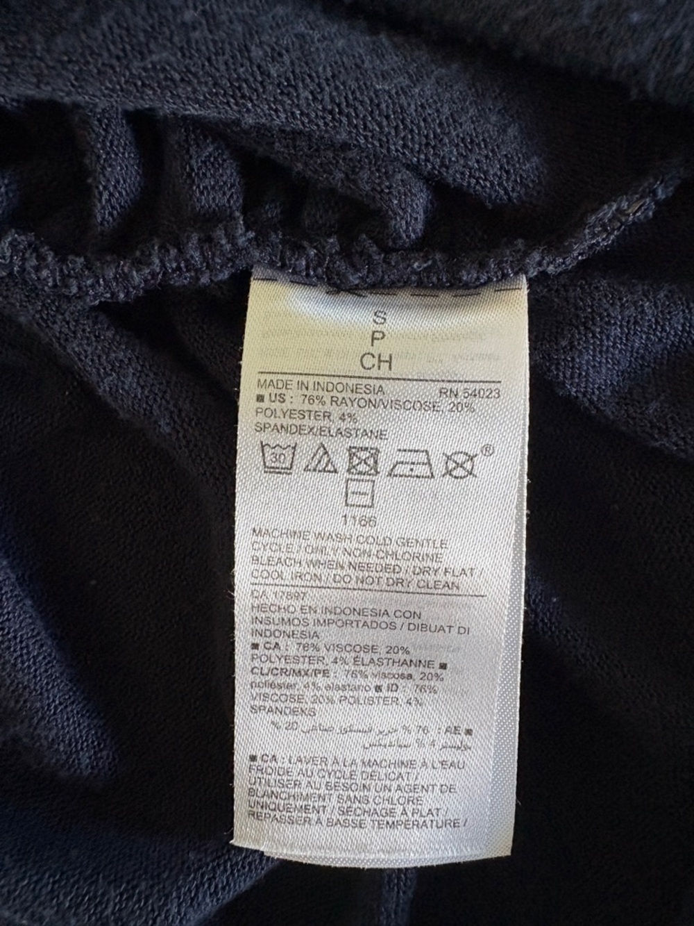 Old Navy Small Maternity Navy Wrap Long Sleeve Shirt - Picture 9 of 9